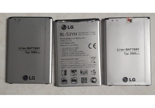 3 Baterias Celular LG G3 Bl-53yh Compatibles D850 D851 D855