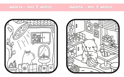 45 Libros Libritos Para Colorear Capibara Capybara 15x20