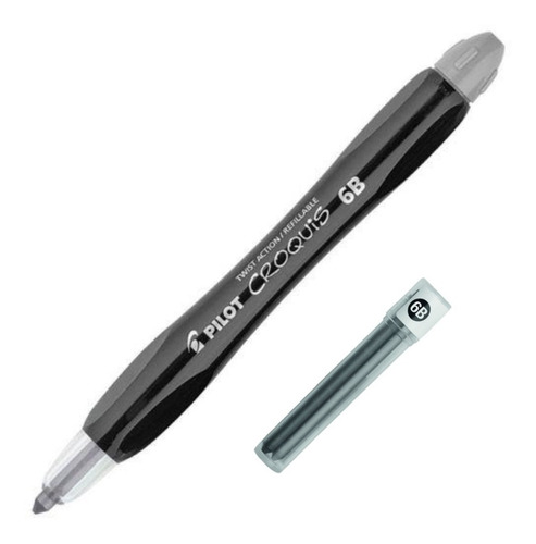 Portaminas Twist Action Pilot Croquis + Minas 