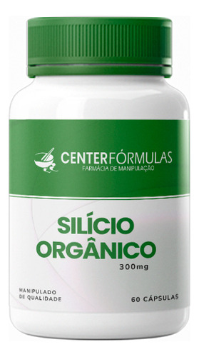 Silício Orgânico 300mg 60 Cápsulas - Center Fórmulas