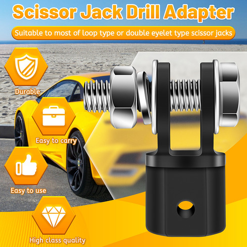 Adaptador Scissor Jack De 1/2 Polegada Para Uso Com Drive Ou