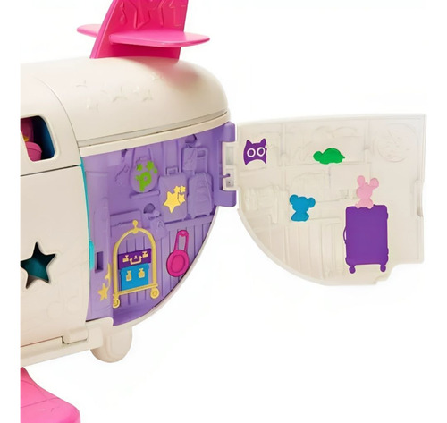Polly Pocket Mega Jatinho Fabuloso De Viagem Gkl62 Mattel