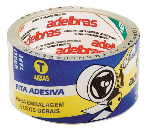 Fita Para Empacotamento Qualitape 48mmx45m Transp