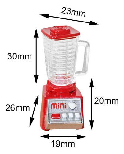 Mini Exprimidor De Casa De Muñecas A Escala 1/12 Para Rojo