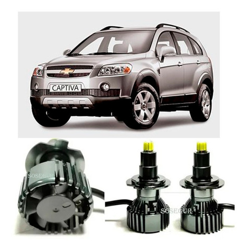 Leds 360 H7 (lupas) Chevrolet Captiva  15.000 Lumen /sosegur