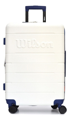 Valija Wilson 24 C Amplia Reforzada Equipaje Color Blanco