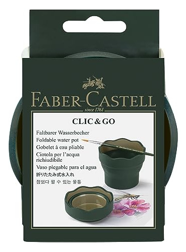 Faber-castell  & Go Artist - Taza De Agua, Color Verde O