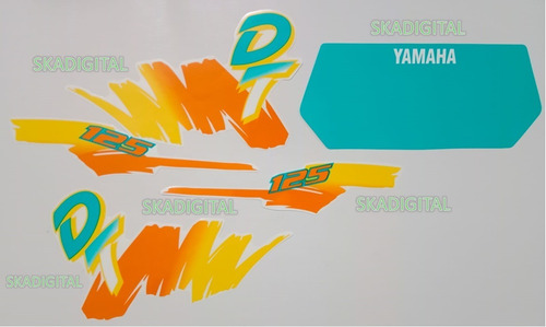 Kit Completo De Calcomanías Yamaha Dt Brochazo