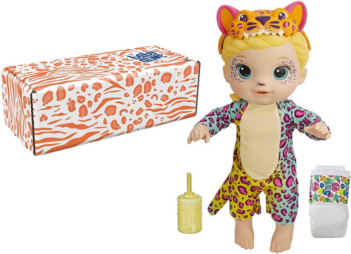 Boneca Baby Alive Rainbow Wildcats Leopard | Acessórios E Be