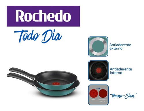 Kit De Frigideiras Antiaderentes Rochedo C/ 2 Peças