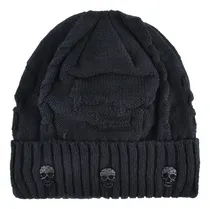 Comprar Gorro Calaveras Tejidas Y Estoperoles Calaveras Forrado 