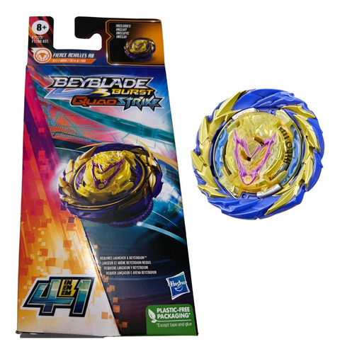 Beyblade Burst Qs Fierce Achilles Quad Strike Kit Inicial Cor Colorido