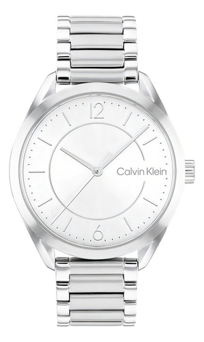 Reloj Calvin Klein Enticing De Mujer 25200190 Plateado