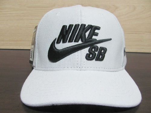 Boné Aba Reta Nike Sb Icon Snapback Branco Importado Qt Pro