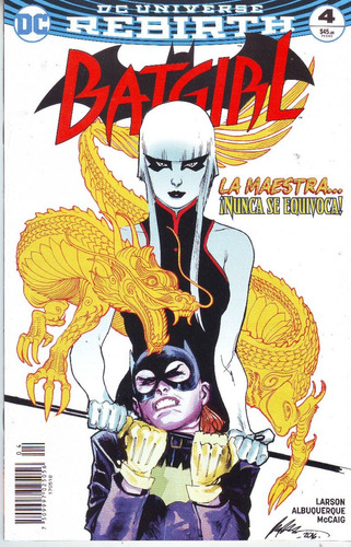 Cómic Dc Universe Rebirth Batgirl # 4 Nuevo Español