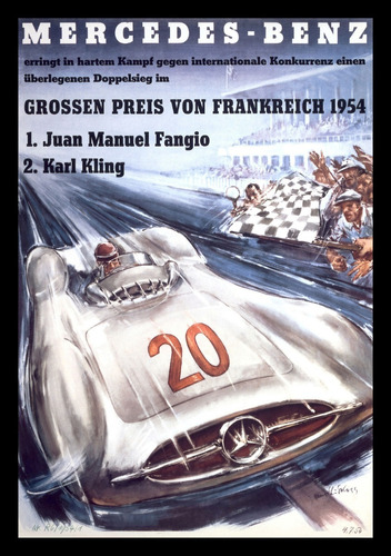 Fangio F1  Cuadro 45 X 30cm