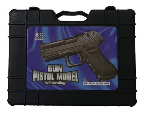 Mini Pistola Juguete Negra 686 Con Balines De Goma