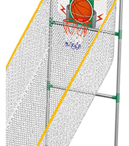 El Juego De Baloncesto De Arcade Para Niños 139m Con 6 Bola