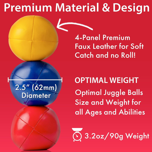 Kit De Malabares Para Principiantes Con Bolsas Luminosas
