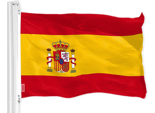 Bandera De España G128, Poliéster, Para Colgar, 90x150 Cm