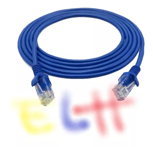 Cable Utp Cat5e Red Internet 20 Metros Jaltech Azul Rj45