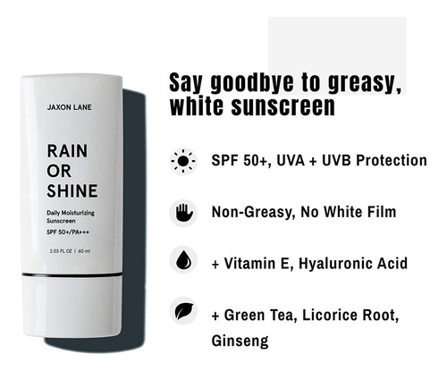 Rain Or Shine - Protector Solar Facial Antienvejecimiento Sp