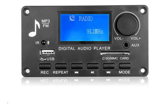 2024 Bt 12v Usb Tf Usb Fm Conjunto De Módulos De Audio