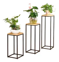 Comprar Cubos Macetero Hierro Y Madera Finger Joint Abaldi Aberturas