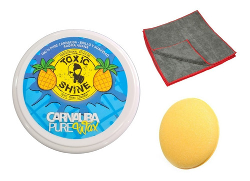 Imagen 1 de 3 de Toxic Shine Pure Carnauba Paste Wax + Aplicador + Microfibra