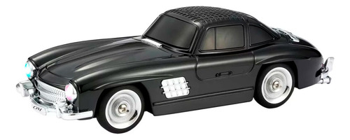 Parlante Bluetooth Portatil Retro Auto Usb Mp3 Radio Fm Negro