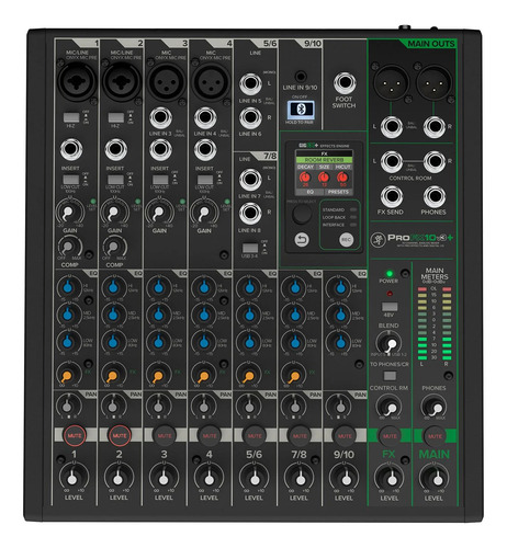 Consola Mackie Profx10v3plus Bt 10 Canales Efectos Nueva Env