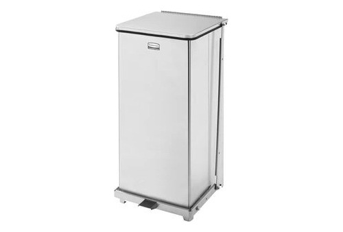 Papelera Cuadrada Con Pedal 24 Gal Rubbermaid