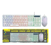 Comprar Kit Gamer Aoas Teclado Y Mouse Retroiluminado Rgb Blanco Rgb