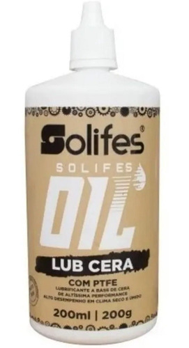 Óleos Lubrificante Bicicleta Cera Solifes 200ml Speed Mtb