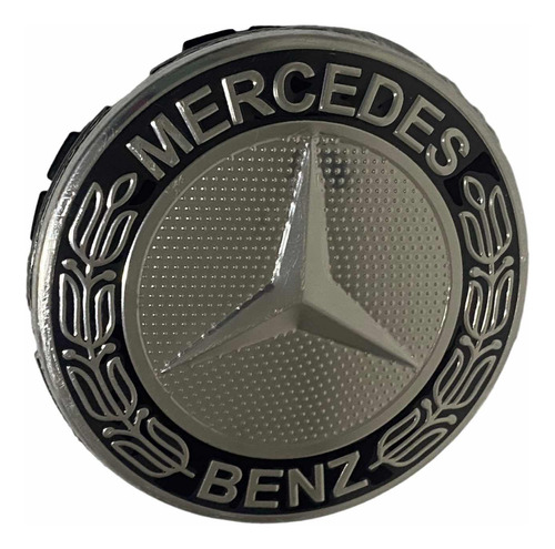 Centro Rin Mercedes Benz 75mm Negro