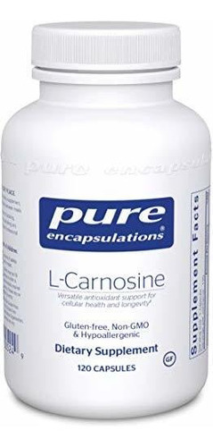 Puros Encapsulations - L-carnosina - Hipoalergénica Antioxid