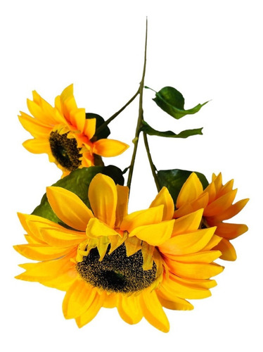 Pack 2 Varas Flor Artificial Girasol Maravilla Grande Lindas