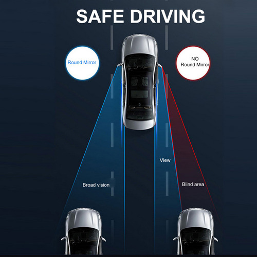 Espejo De Punto Ciego De Coche Con Ángulo Amplio Y Ajustable