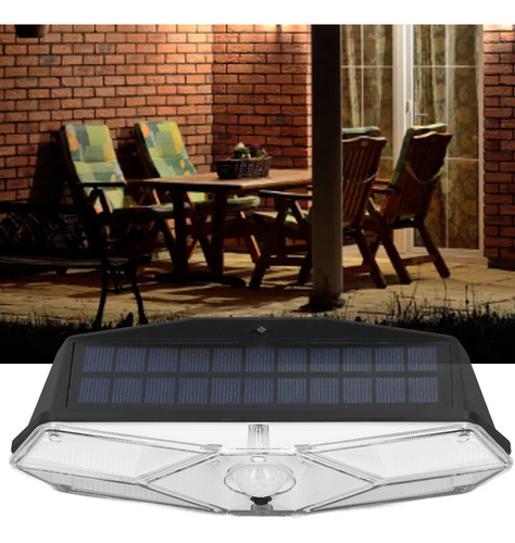 Luz Inundacion Solar Control Remoto Al Aire Libre 104led Abs