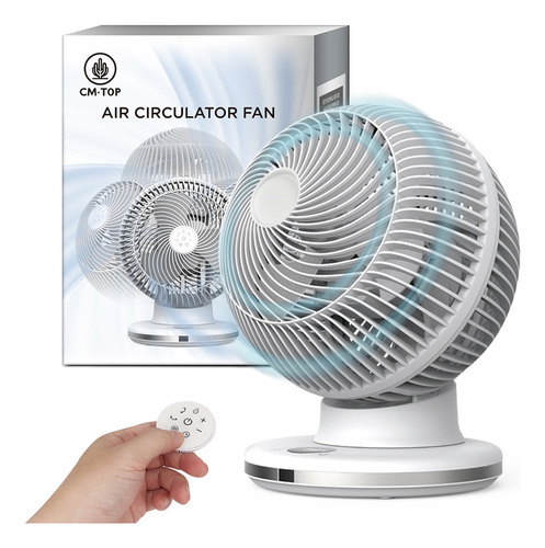 Ventilador De Globo Giratorio Piso Cm-top Con 12 Velocidades Temporización Control Remoto