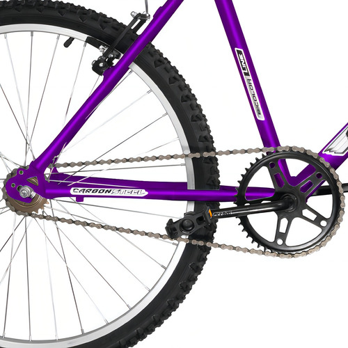 Bicicleta Aro 26 Ultra Bikes Bicolor Masculina Sem Marcha Cor Lilás