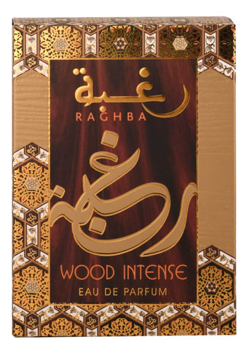 Eau De Parfum Lattafa Raghba Wood Intense, 100 Ml, Unis Perf