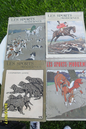 Lote 4 Tapas Antiguas Revistas Les Sports Modernes 1908