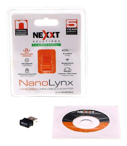 Imagen 6 de 8 de Adaptador Usb Wifi Placa De Red Nanolynx 150mbps