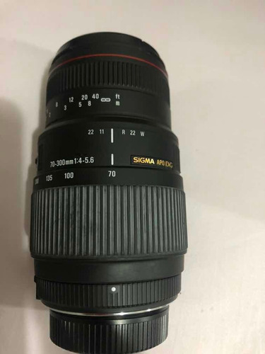 Lente Sigma Apo De 70-300mm Acompanha Case