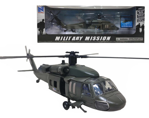 Helicoptero Uh-60 Black Hawk Escala 1:60 Newray