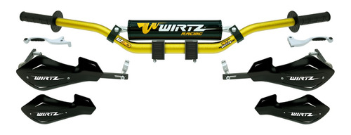 Manubrio Yamaha Xtz 250 Wirtz W3d Cubremanos Shock Metal