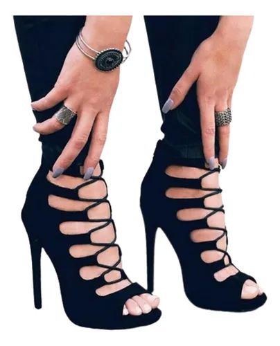 Zapato Mujer Con Taco Y Plataforma Tacones Tipo Botin