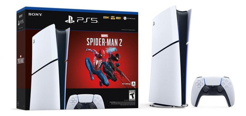 Playstation 5 Slim Digital + Spiderman 2  Nuevo Americana