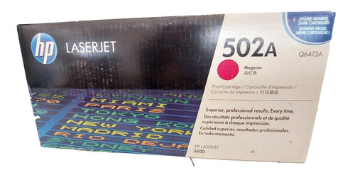 Toner Original Hp 502a Magenta ¡remate!